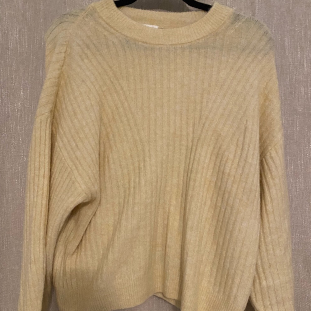 cropped ribbed sweater